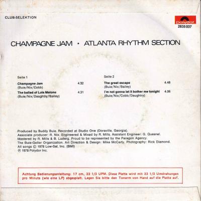 Preview: Atlanta Rhythm Section - Champagne Jam (7