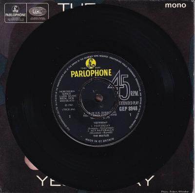 The Beatles - Yesterday EP: 4 Tracks (7" record)