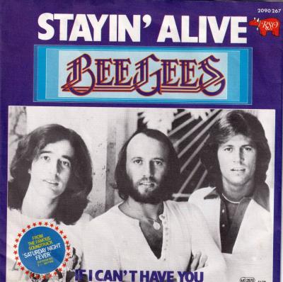 Bee Gees - Stayin' Alive (7" RSO Vinyl-Single Germany)