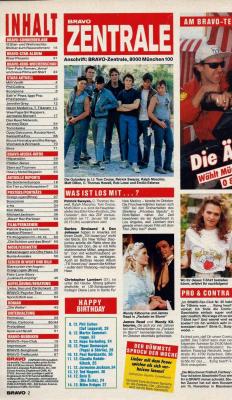 Bravo Heft 50/1988 Inhalt