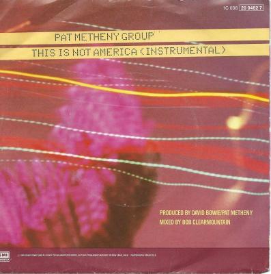 Preview: David Bowie & Pat Metheny  - This Is Not America (Rueckseite)