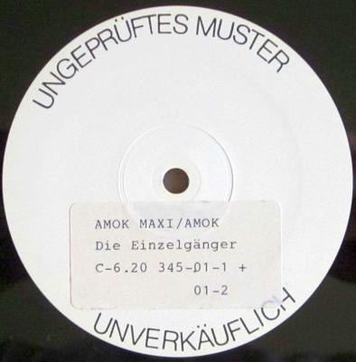 Die Einzelkämpfer - Amok: Label (12")