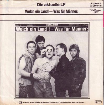 Extrabreit - Polizisten / Salome (7" Metronome Single Rueckseite)