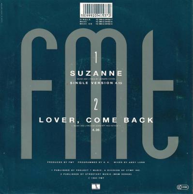 FMT Featuring Camilla - Suzanne (7" EMI Single Rueckseite)