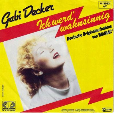 Gaby Decker - Ich werd wahnsinnig (7" Single Germany)