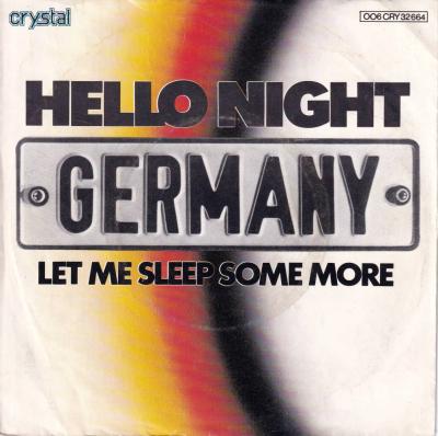 Germany - Hello Night (7" Crystal-Records Vinyl-Single)