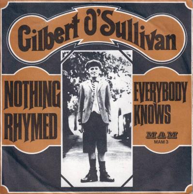 Gilbert O'Sullivan - Nothing Rhymed  (7" MAM Vinyl-Single)