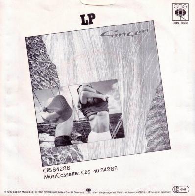 Ginger - Something Wasn't Quite Right (7" back cover)