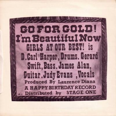 Girls At Our Best - Go For Gold (7" Vinyl-Single Rueckseite)