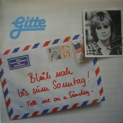 Gitte - Bleib noch bis zum Sonntag! (LP Vinyl-Record 1979)
