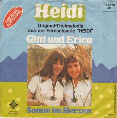 Gitti & Erica - Heidi: TV-Titelmelodie (Single 1977)