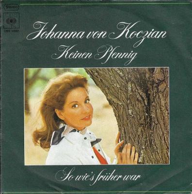 Johanna von Koczian - Keinen Pfennig (7" Vinyl-Single)