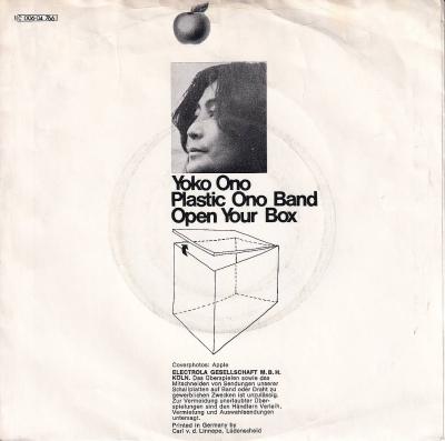 John Lennon - Power To The People (7" back cover)