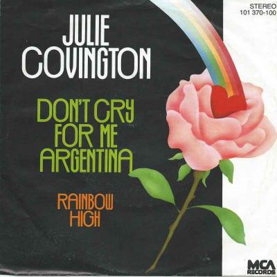 Julie Covington - Don't Cry For Me Argentina (7" Single)