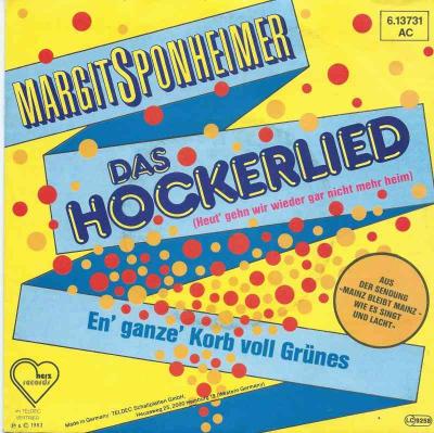 Margit Sponheimer - Das Hockerlied (Vinyl-Single)