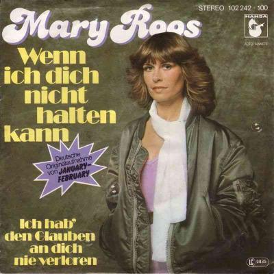 Mary Roos - Wenn ich dich nicht halten kann (Single)