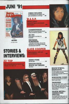 Preview: Metal Hammer (06/1991) Content
