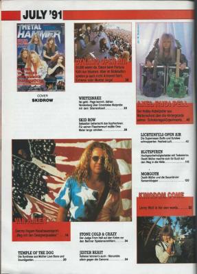 Metal Hammer (07/1991) Content 1