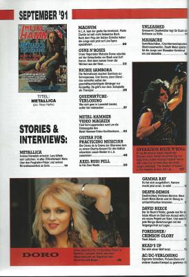 Metal Hammer 09 1991 index a
