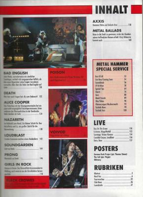 Preview: Metal Hammer 12/1991  content b