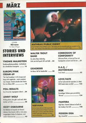Metal Hammer 03 1992 content a