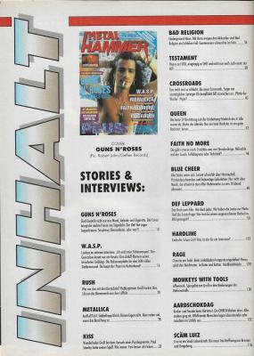 Metal Hammer 06 1992 content a