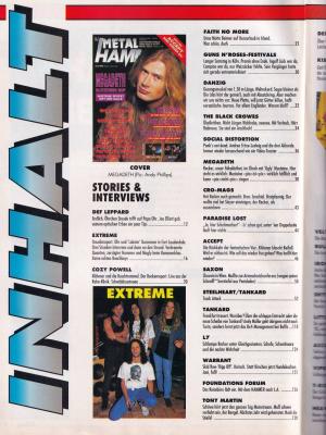 Preview: Metal Hammer 07/1992 content a