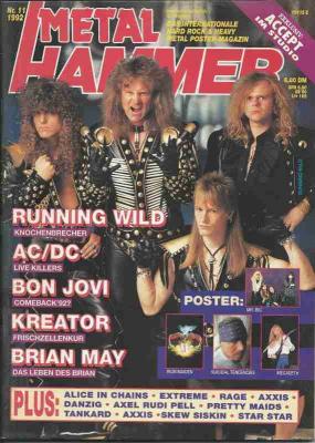 Metal Hammer 11-1992 Heftcover