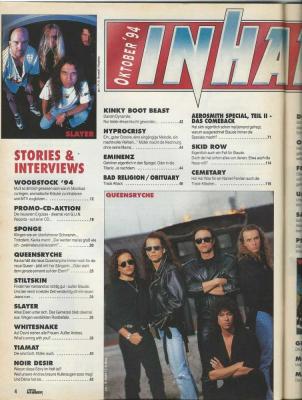 Preview: Metal Hammer (10/1994) Content 1