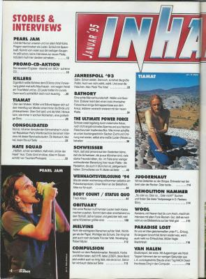 Metal Hammer 01 1995 Index a