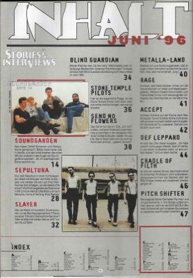 Preview: Metal Hammer 06/1996 content a
