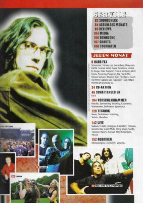 Metal Hammer 07-1999 Inhalt b