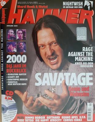 Metal Hammer 01 2001 Heftcover
