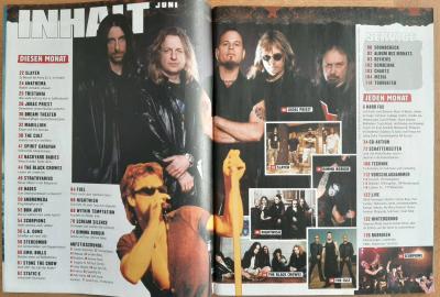 Metal Hammer 06 2001 Inhalt a