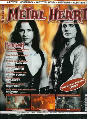 Metal Heart - Hardrockmagazine (06/2002) cover