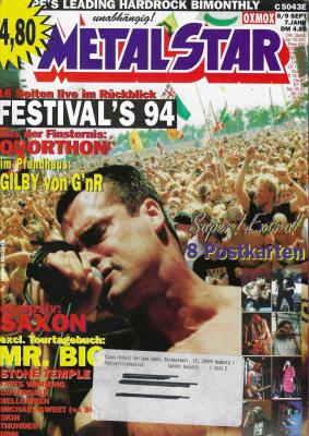 Metal Star 08-09/94 Heftcover