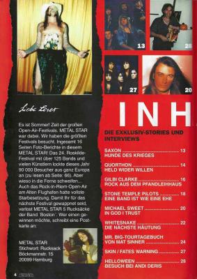 Metal Star 08-09/94 Innhalt a