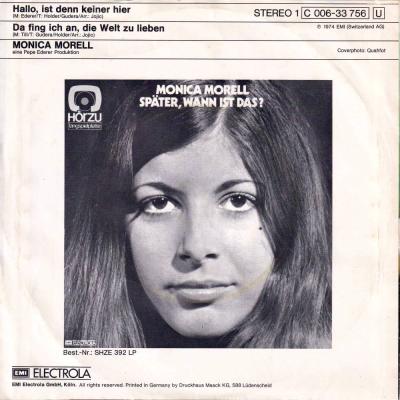 Monica Morell - Hallo ist denn hier keiner (7" back cover)