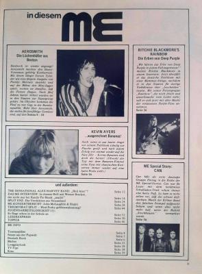 musik express 10 1976 index