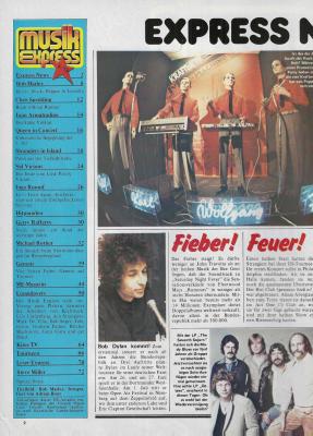 musik express 06 1978 Inhalt