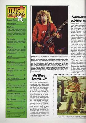 Preview: Musik-Express - Mai 1980 Inhalt