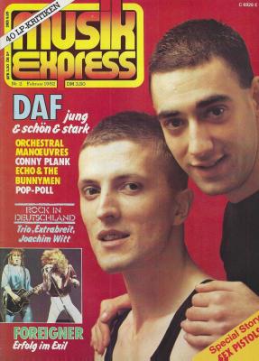 Musik-Express - Februar 1982 Heftcover