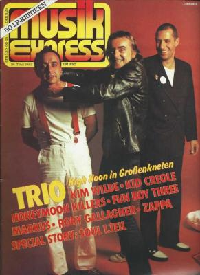 Musik-Express - July 1982 cover