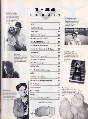 Musik-Express Sounds 01-1986 content