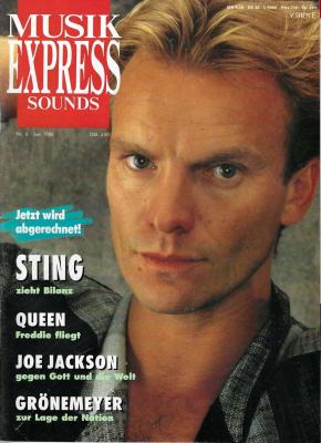 Musik-Express Sounds 06-1986 cover