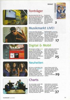 Musikmarkt Issue 42/2007 content