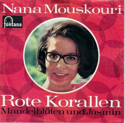 Nana Mouskouri - Rote Korallen (7" Fontana Vinyl-Single)