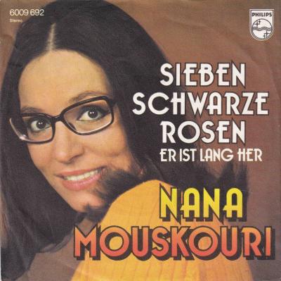Nana Mouskouri - Sieben schwarze Rosen (7" Philips Single)