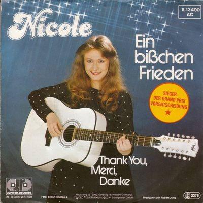 Nicole - Ein bisschen Frieden (7" Jupiter Single Germany)