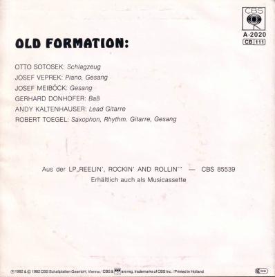 Old Formation - Rain In The City (7" Vinyl-Single back cover)
